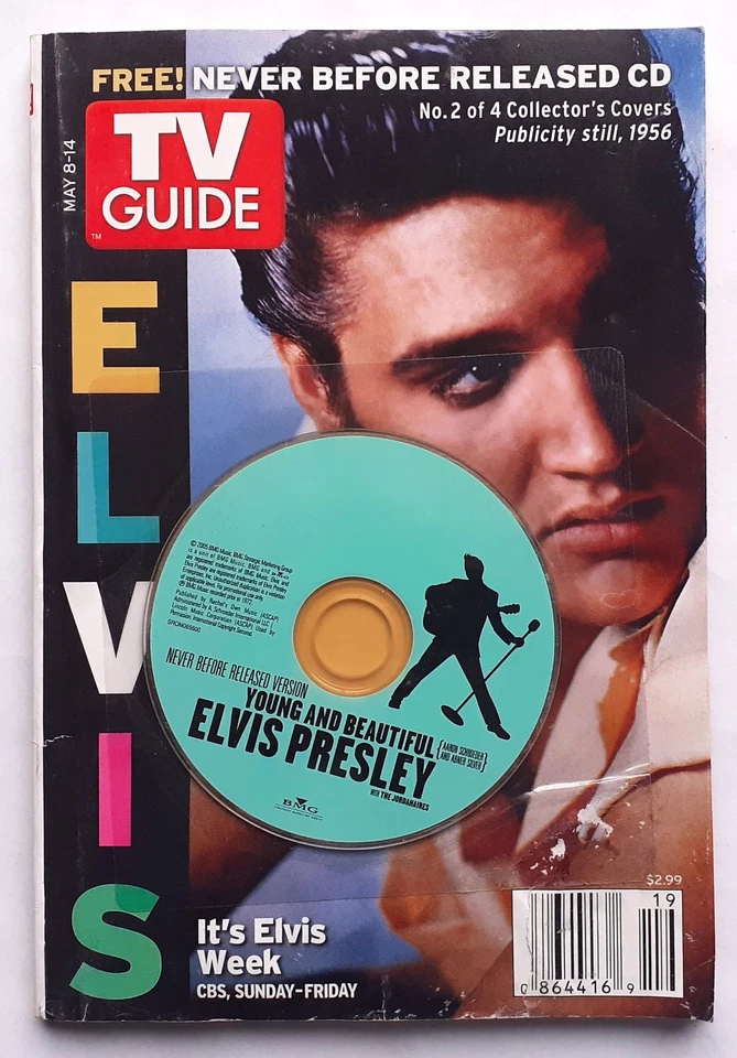 TV GUIDE - ELVIS PRESLEY - AVEC MINI CD COLLECTOR YOUNG AND BEAUTIFUL -2005-USA - Photo 1/1