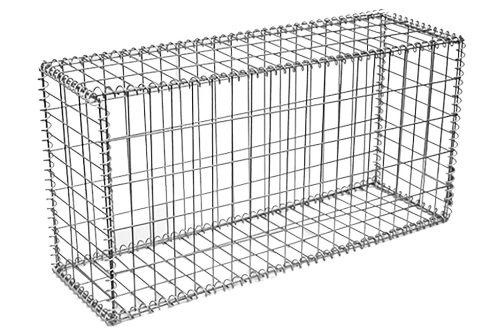 4mm starke Metall Gabione 100 x 50 x 30cm Maschenweite 5x10cm Verzinkt Gabionen - Bild 3 von 4