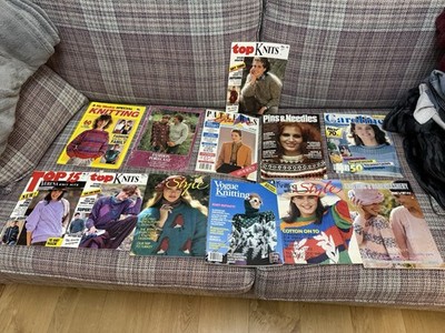 12 Vintage Knitting Magazines 1980 s