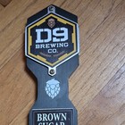D9 Brewing Company BROWN SUGAR BROWN COW Craft Draft Beer 11" Tap Handle  — photo 5