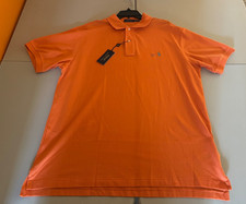 NWT's Polo Ralph Lauren Orange Aqua Turquoise Pony Polo Shirt XLT Tall 125