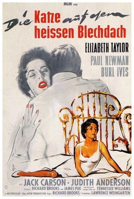 Cat on a Hot Tin Roof 1958 - Germany (2) - Classic Movie Poster 