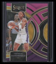 2024 Panini Select WNBA #131 Crystal Dangerfield Pink and Purple Prizms #/99