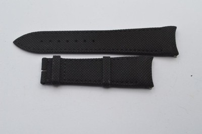 Blancpain Leather Bracelet 22Mm For Buckle 18Mm Black New