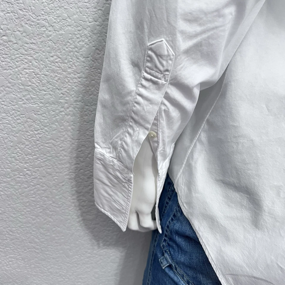 Vtg USA Brooks Brothers Men Dress Shirt 17-37 French Cuffs Classic White Cotton - Image 4 of 4