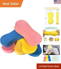 6 Pack Car Wash Sponges,Macroporous and High Density Large Sponge, All-Purpose E