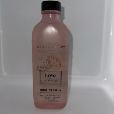 Bath & Body Works Aromatherapy ''Love'' Rose Vanilla Moisturizing Body Oil, New