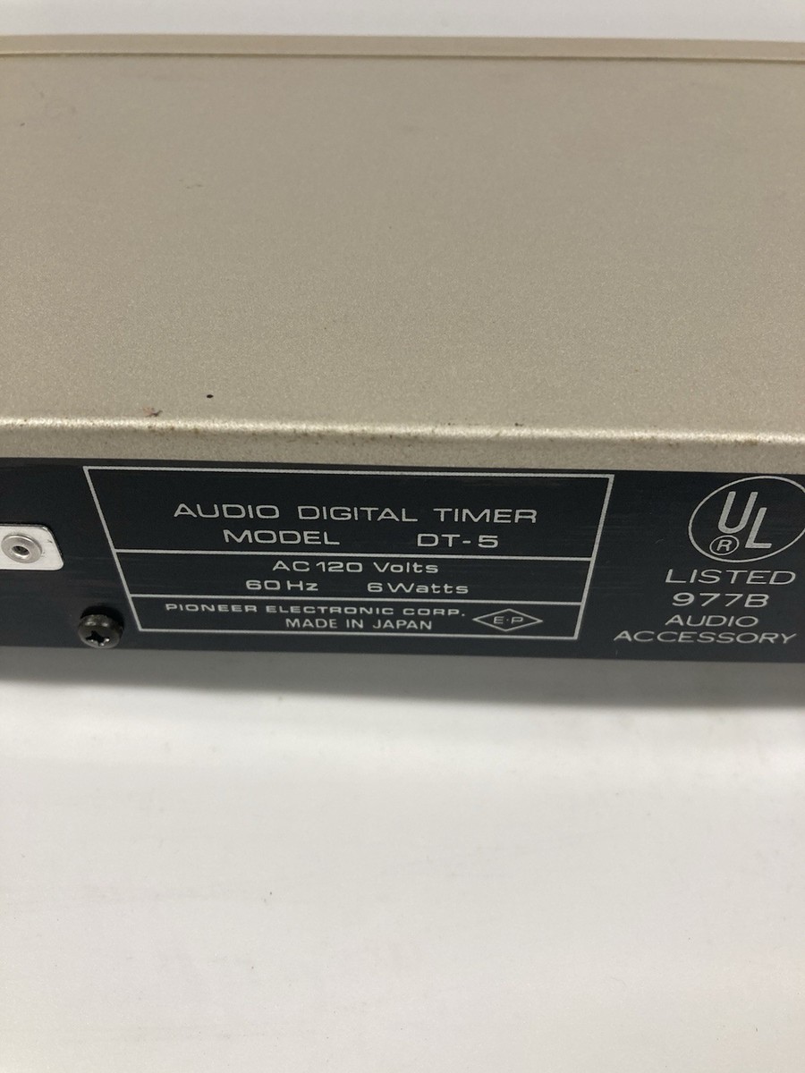 Rare Vintage Pioneer Audio Digital Timer DT-5 Made In Japan NL
