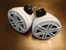 JL Audio M3-650VEX-Gw-S-Gw-i 6.5" Marine Tower Speakers LED + 1.875" Clamps