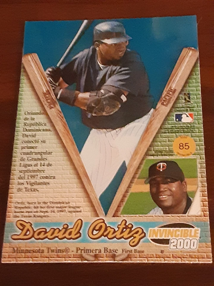 2000 Pacific Invincible - David Ortiz #85 Holographic Purple /299 - Image 3 of 3
