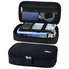 Big Capacity Pencil Case Large Pencil Bag Pouch Pen Case Pencil Marker Black