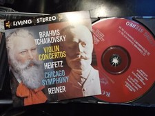 Heifetz Brahms Tchaikovsky Violin Concerto Reiner Living Stereo RCA CD