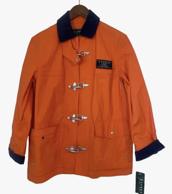 Lauren Ralph Lauren Martinique Orange Marine Supply Toggle Rain
