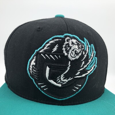 Vancouver Grizzlies Hat Cap Mitchell & Ness Snapback Embroidered NBA Black Green