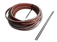 RAWLINGS/TANNERS PREMIUM LEATHER GLOVE LACE 1/4" BY 72" TWO TONED RED/WHITE