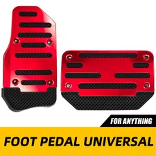 Automatic Gas Brake Foot Pedal Pad Cover Car Accessories Red Non-slip Universal Automatic Gas Brake Foot Pedal Pad Cover Car Accessories Red Non-slip Universal