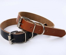Hundehalsband, Lederhalsband, Halsband, echt ...
