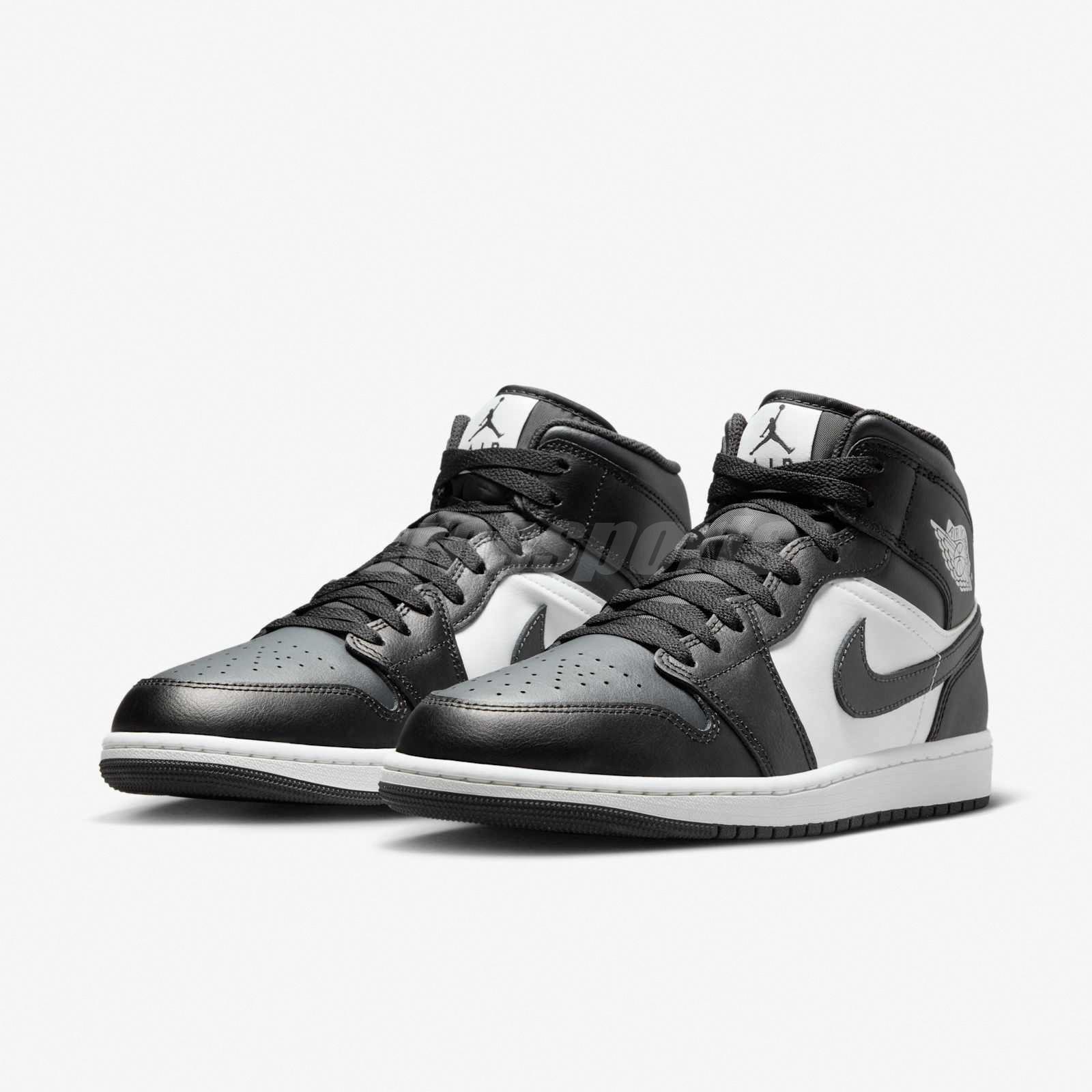 Nike Air Jordan 1 Mid AJ1 Black Off Noir Toe Men Casual Shoes Sneaker DQ8426-010