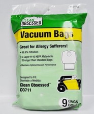 Clean Obessed CO711 Commercial Canister HEPA Bags (9 pack)