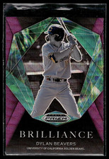 2022 Panini Prizm Draft Picks Brilliance Prizms Purple Wave #20 Dylan Beavers