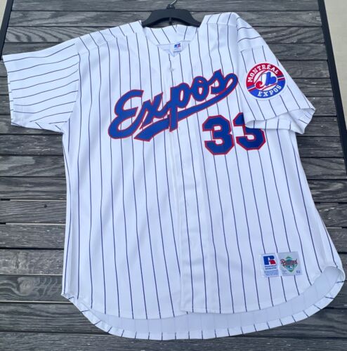 Vintage Montreal Expos Larry Walker Russell Athletic Koszulka domowa 52 - Zdjęcie 1 z 24