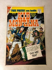 KID MONTANA #21 comic COVER ART ORIGINAL PROOF 1960 Western GUNS
