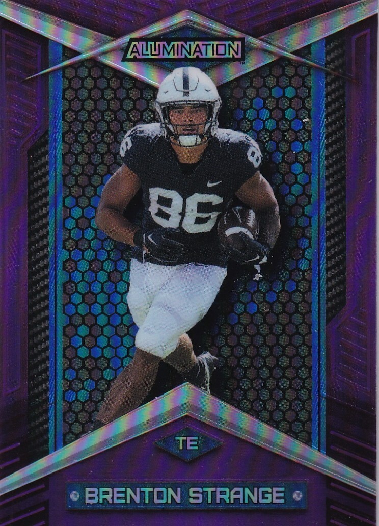 Aidan O'Connell Wild Card Alumination Draft #ABC1 Rainbow-Purple