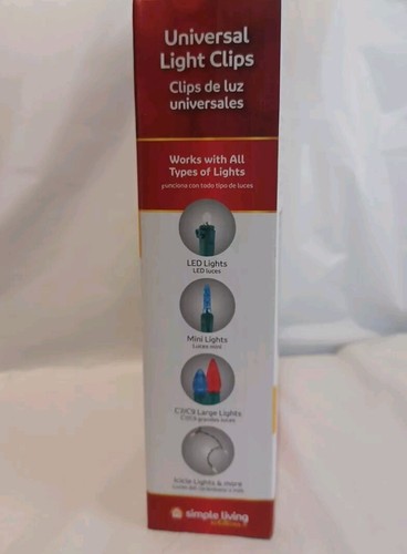 NIB Simple Living Solutions Universal Light Clips 100 Clips - Picture 3 of 4