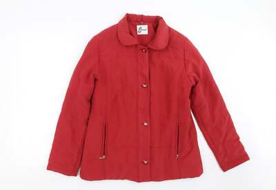 Eleganze Damen Jacke rot Größe M Reißverschluss