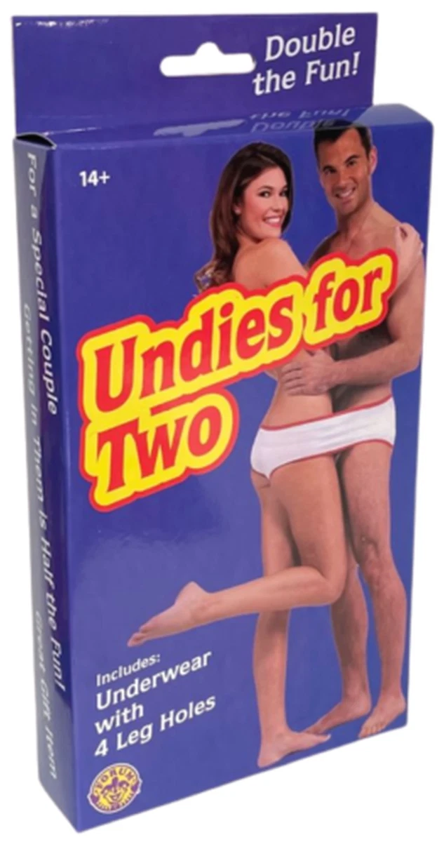 Fundies Underwear Sex Porn - Undies For Two - Adult Sharing Underwear - GaG Joke Novelty Gift | eBay