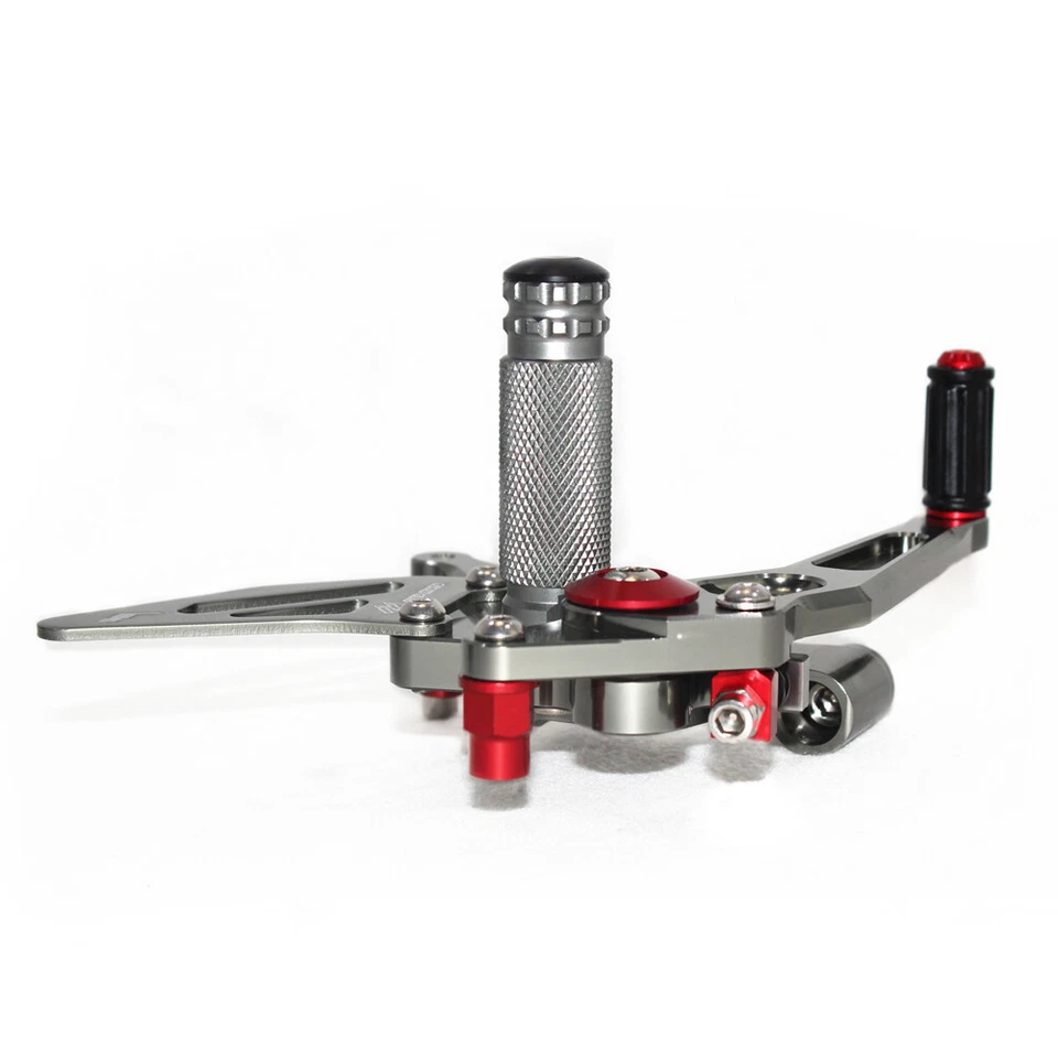 MAD-MOTO Rearset Foot Pedals Foot pegs For DUCATI PANIGALE 1299 R/S 2015-2018 GY - Imagem 4 de 4