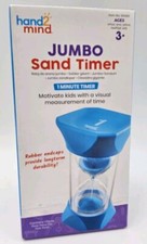 Brand New hand2mind Jumbo 1 Minute Sand Timer with Soft Rubber End Caps Ages 3 