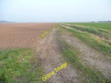 Photo 6x4 Farm track at 3 metres above sea level Rawcliffe Bridge Running c2012