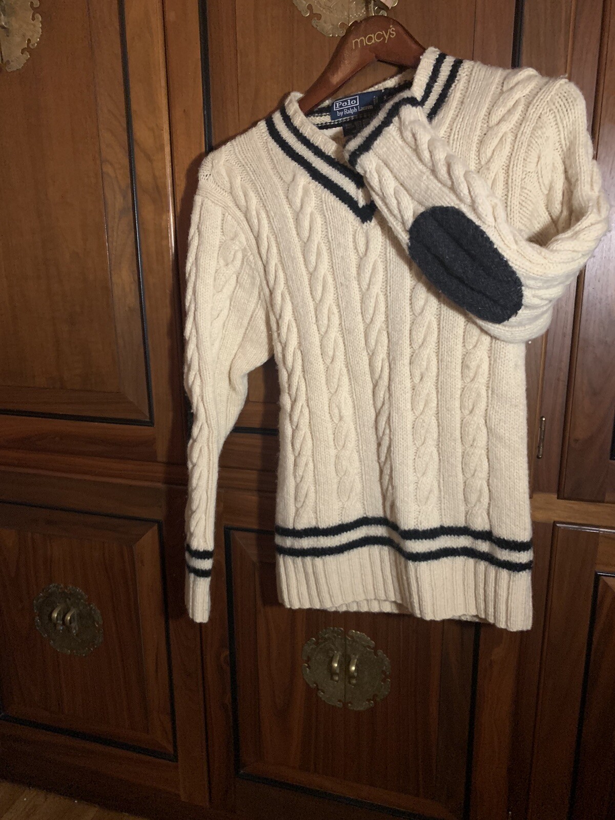 Rare Vintage polo ralph lauren hand knit sweater Fits Like A Small image 3