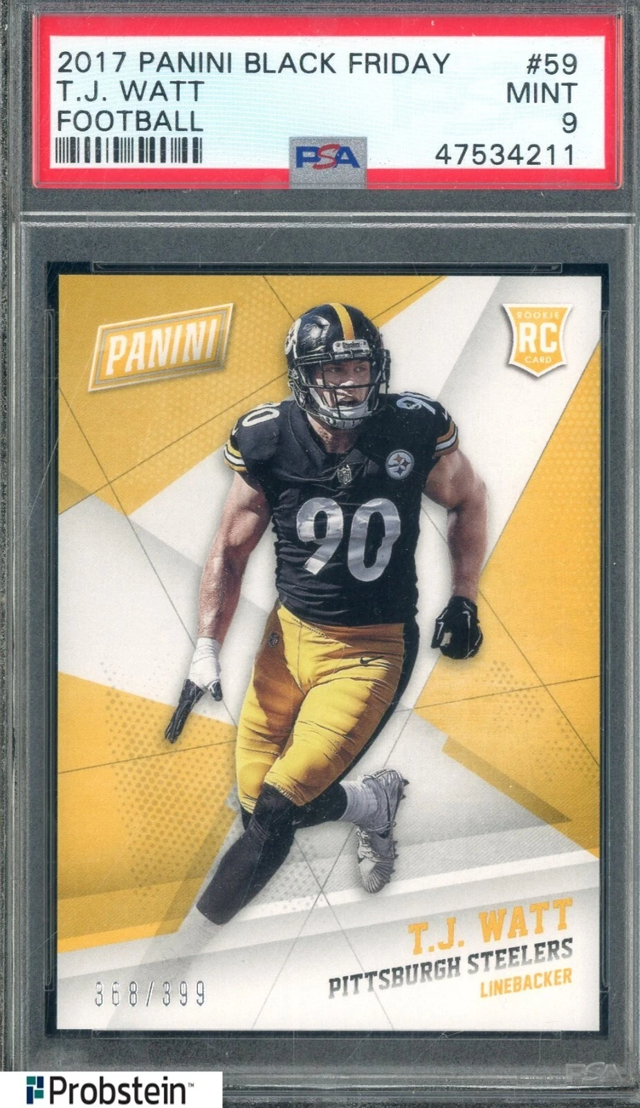 TJ Watt Panini Black Friday Football #59 Base