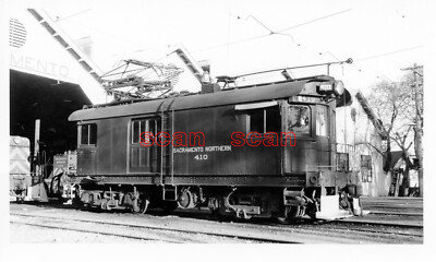3CC684 RP 1950 SACRAMENTO NORTHERN RAILWAY LOCO #410 AT
