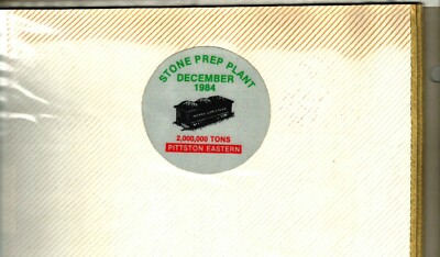 1984 PITTSTON-EASTERN COAL CO. TRAIN CAR COAL MINING STICKER # 74