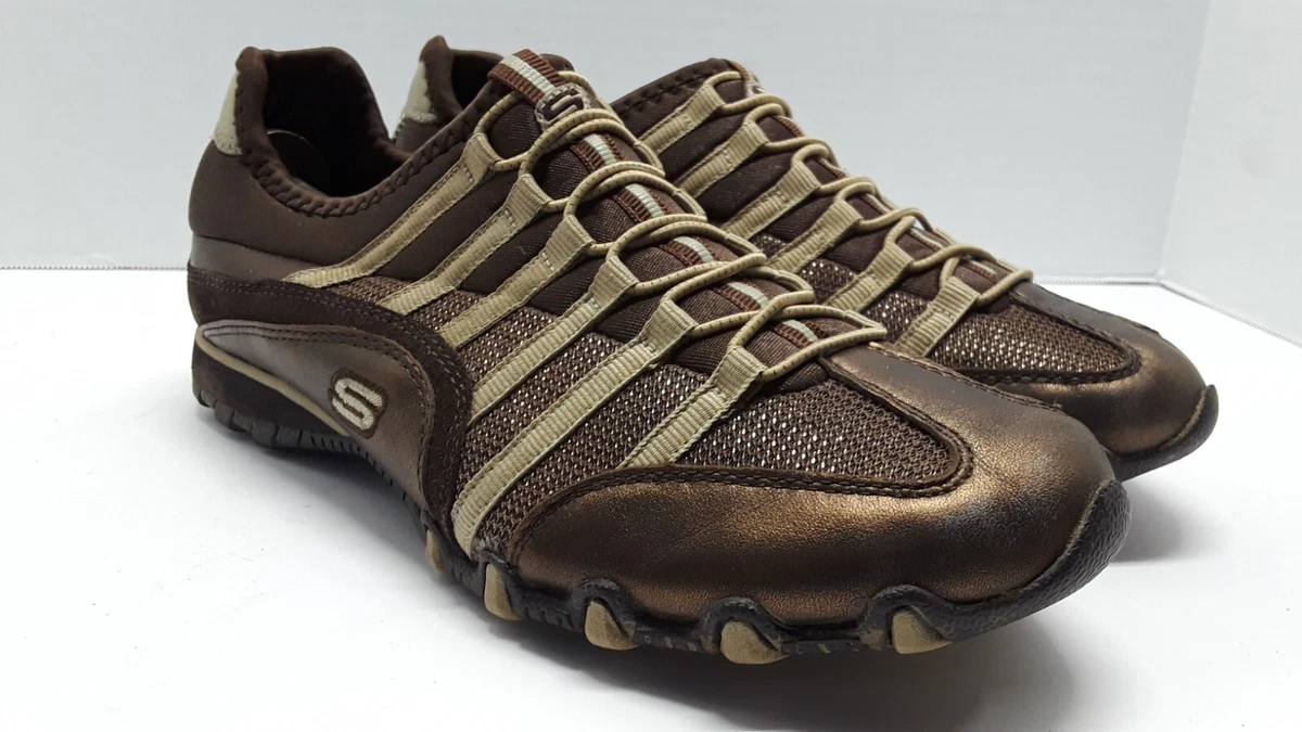 Fejlfri smidig Myrde Skechers Active Bikers Excite Bronze Shoes Women&#039;s sz 7.5 (21483) |  eBay