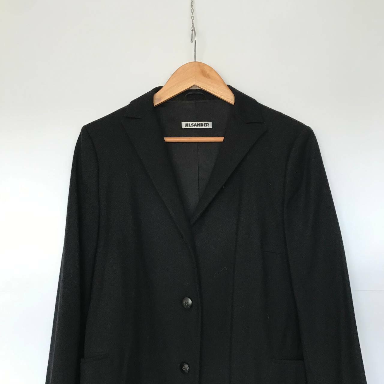 Kreunt opschorten moreel Jil Sander Vintage Women's Wool Cashmere Blend Black Blazer Jacket Size 42  Italy | eBay