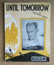 Until Tomorrow Sammy Kaye 1940 Vintage Sheet Music