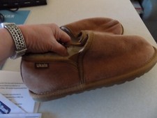 suede wool tan Chestnut Men's Slipper Size 9 ukala