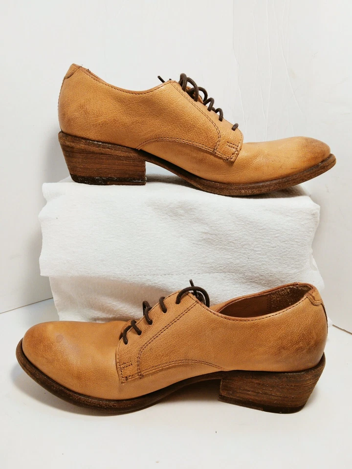Frye Carson Lace Up Oxfords Shoes Chestnut Leather Ladies Size 5.5B - Image 3 of 4