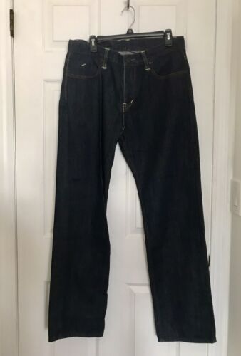 MBARK Baggy Relaxed High Waisted Straight Denim Jeans Men W34x32