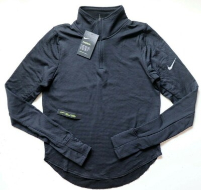 NIKE THERMA SPHERE ELEMENT RUNNING LANGARMSHIRT SCHWARZ BV3012-010 DAMEN XS S