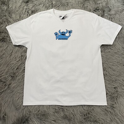 NWT Toy Machine OG Original Monster 90s Tee T shirt Mens Sz S White Blue