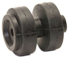 Boat Trailer Double Side Chock Rubber Roller 16mm Bore