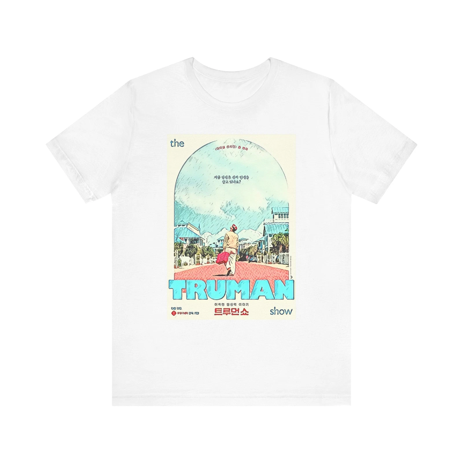 The Truman Show Shirt Graphic Print Movie Art Unisex Jersey Short Sleeve Tee
