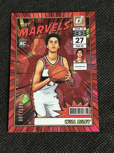 2025 Donruss Optic Will Riley Red Cubic (RAW)