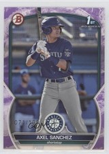 2023 Bowman Prospects Purple Pattern 71/199 Axel Sanchez #BP-73 09an
