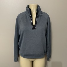 Nike 1/4 Zip Grey Fleece Lined Sweatshirt Women  s Size Small